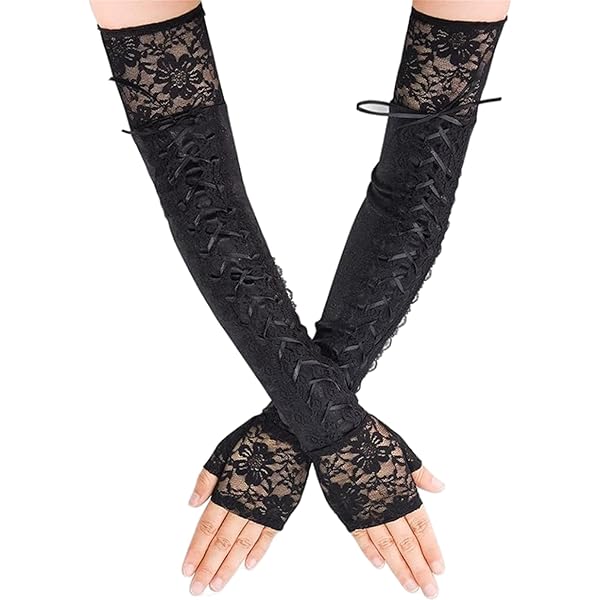GSTARL Y2K Gothic Arm Cover Pink KT Cat Arm Warmer Punk Cute